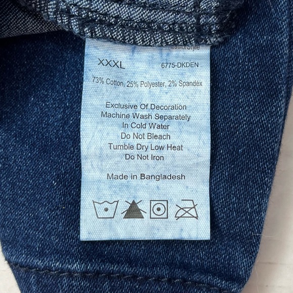 Just Love Denim Jeggings with Pockets Comfortable Stretch Jeans Leggings 3XL New - Picture 9 of 10